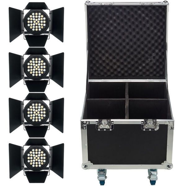 PACK (4X) - FRONTAL Blanco LED (Stairville Octagon 36x3W MKII)